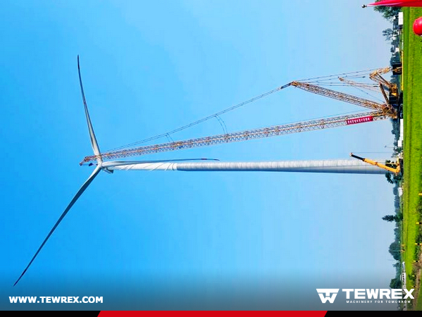 The hoisting height is 185 meters! XCMG XLC17000 is the “world’s tallest” hybrid tower fan