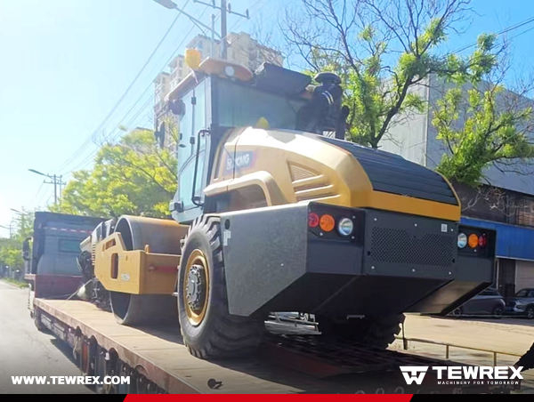 Tajikistan - 2 Units XCMG XE500G Excavator & 1 XCMG XS225H Road Roller