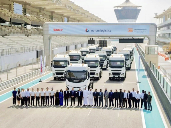 SANY Delivers 110 Electric Heavy Trucks to Abu Dhabi Port